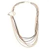 Versace Three Tone Metal Multi Chain Belt / Necklace For Women
