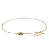 Versace Yellow Gold Tone Medusa Charm Chain Link Belt For Women