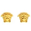Versace Medusa Gold Tone Stud Earrings For Women