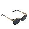 Versace Black & Gold/ Grey MOD 4330 Round Sunglasses For Women