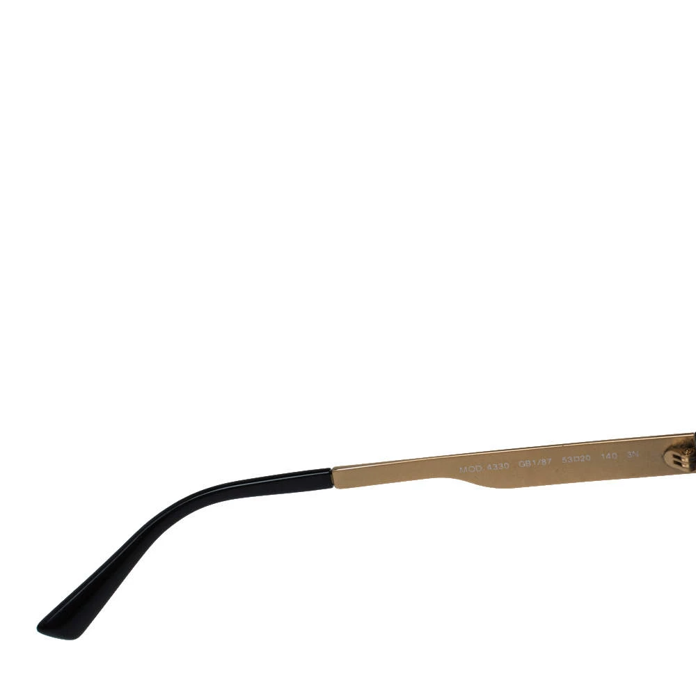 Versace Black & Gold/ Grey MOD 4330 Round Sunglasses For Women - Image 5