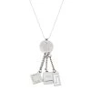 Versace Medusa Silver Tone Multi Charm Pendant Necklace For Women