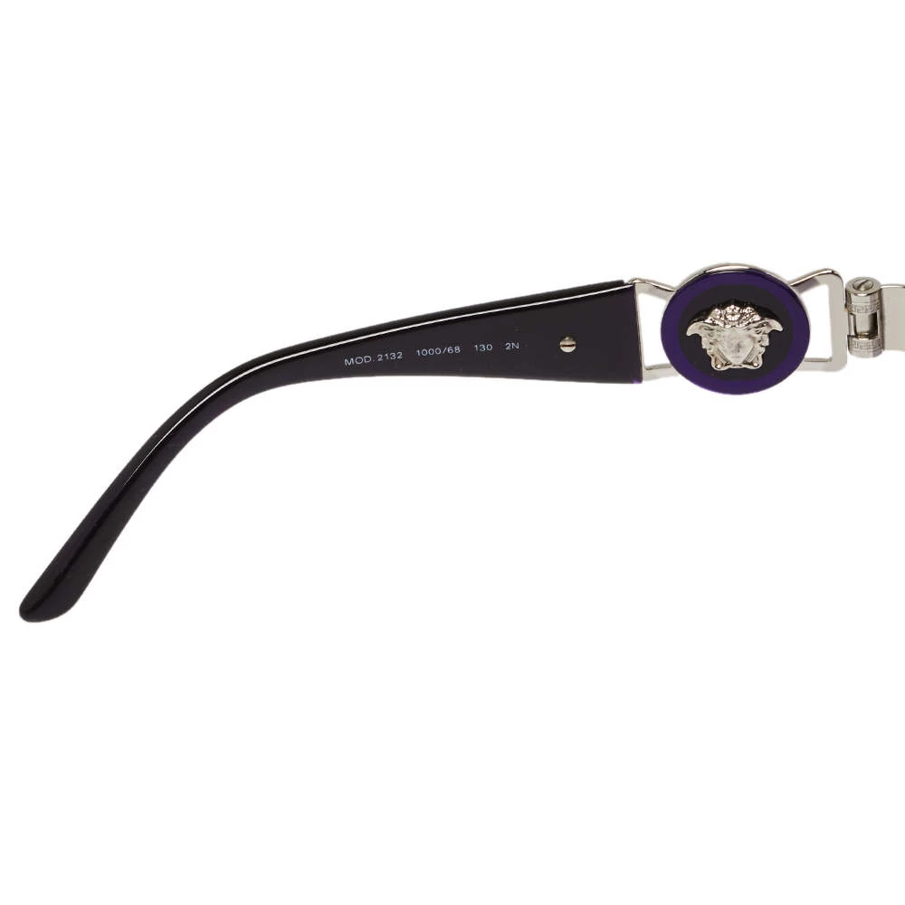 Versace Silver Tone/ Bicolor Gradient 2132 Shield Sunglasses For Women - Image 5