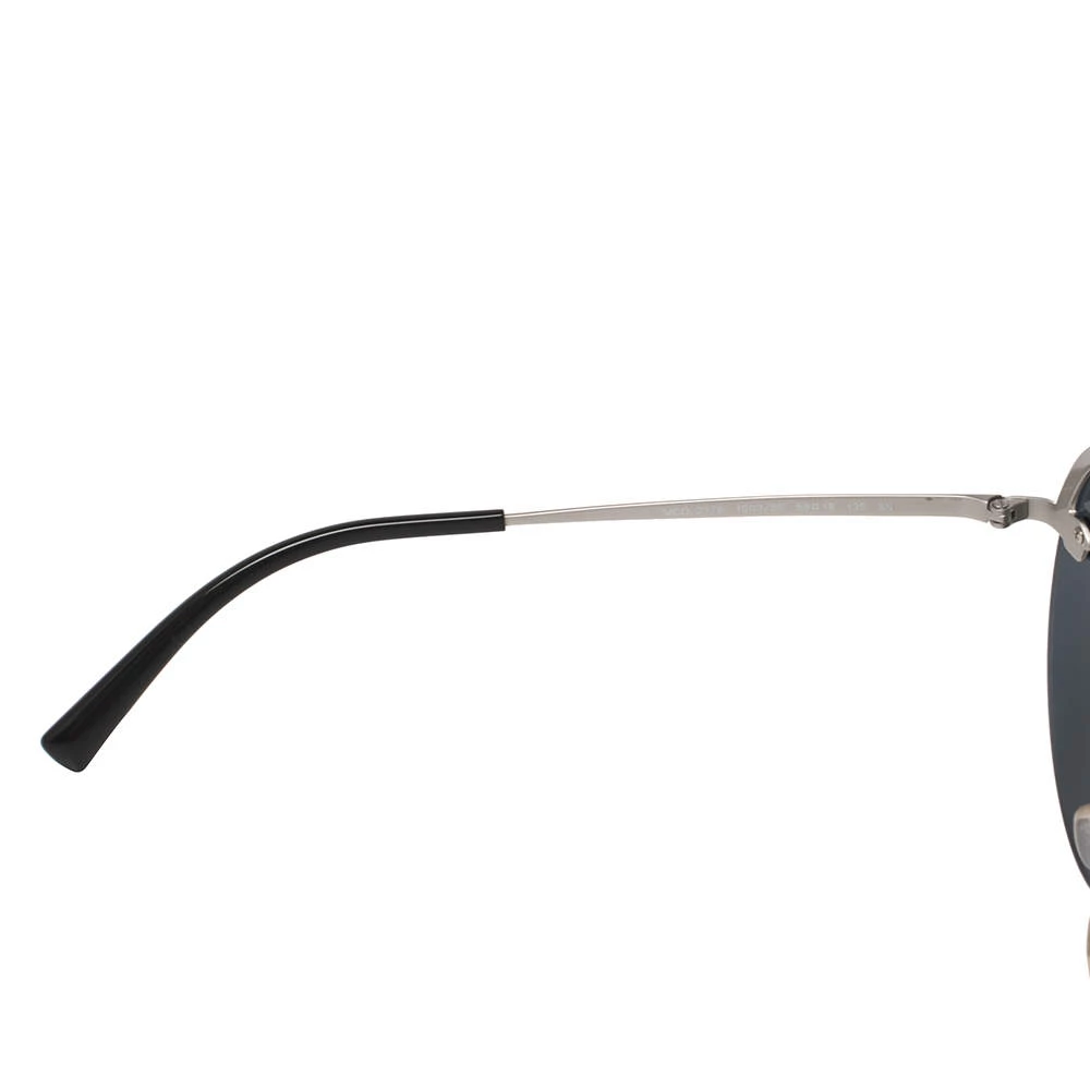 Versace Silver/Purple Meatal MOD 2176 Medusa Rimless Round Sunglasses For Women - Image 6
