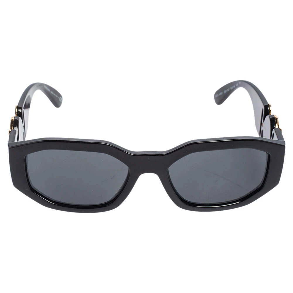 Versace Black / Grey 4361 Medusa Biggie Rectangle Sunglasses For Women - Image 2