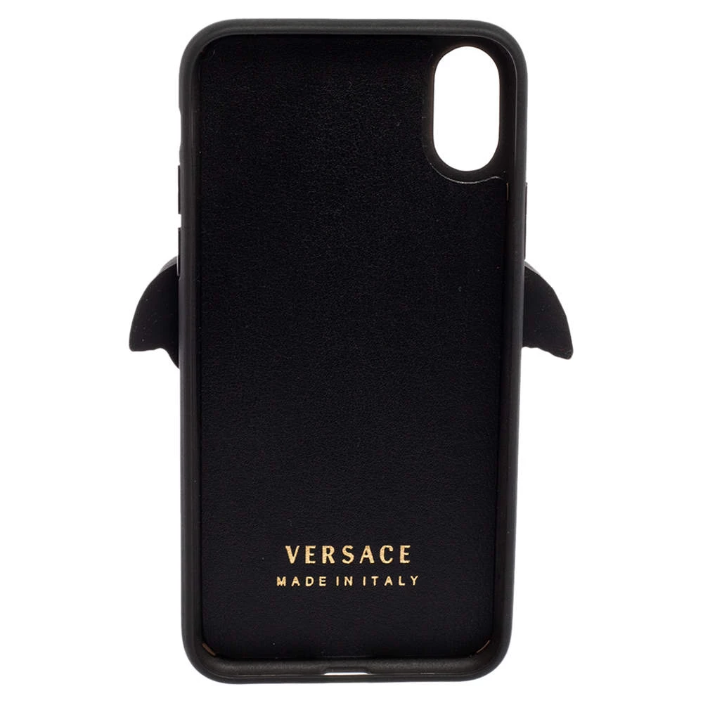 Versace Black Silicone Medusa IPhone X Cover For Women - Image 2