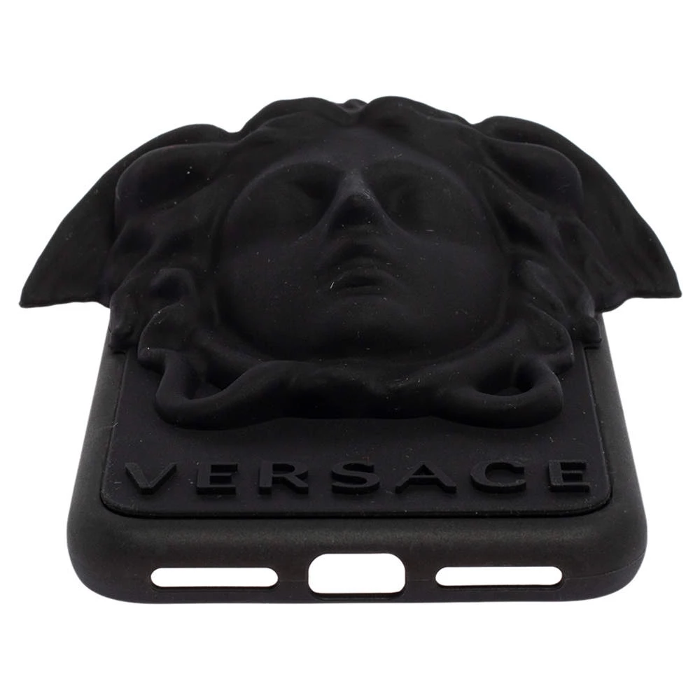 Versace Black Silicone Medusa IPhone X Cover For Women - Image 5