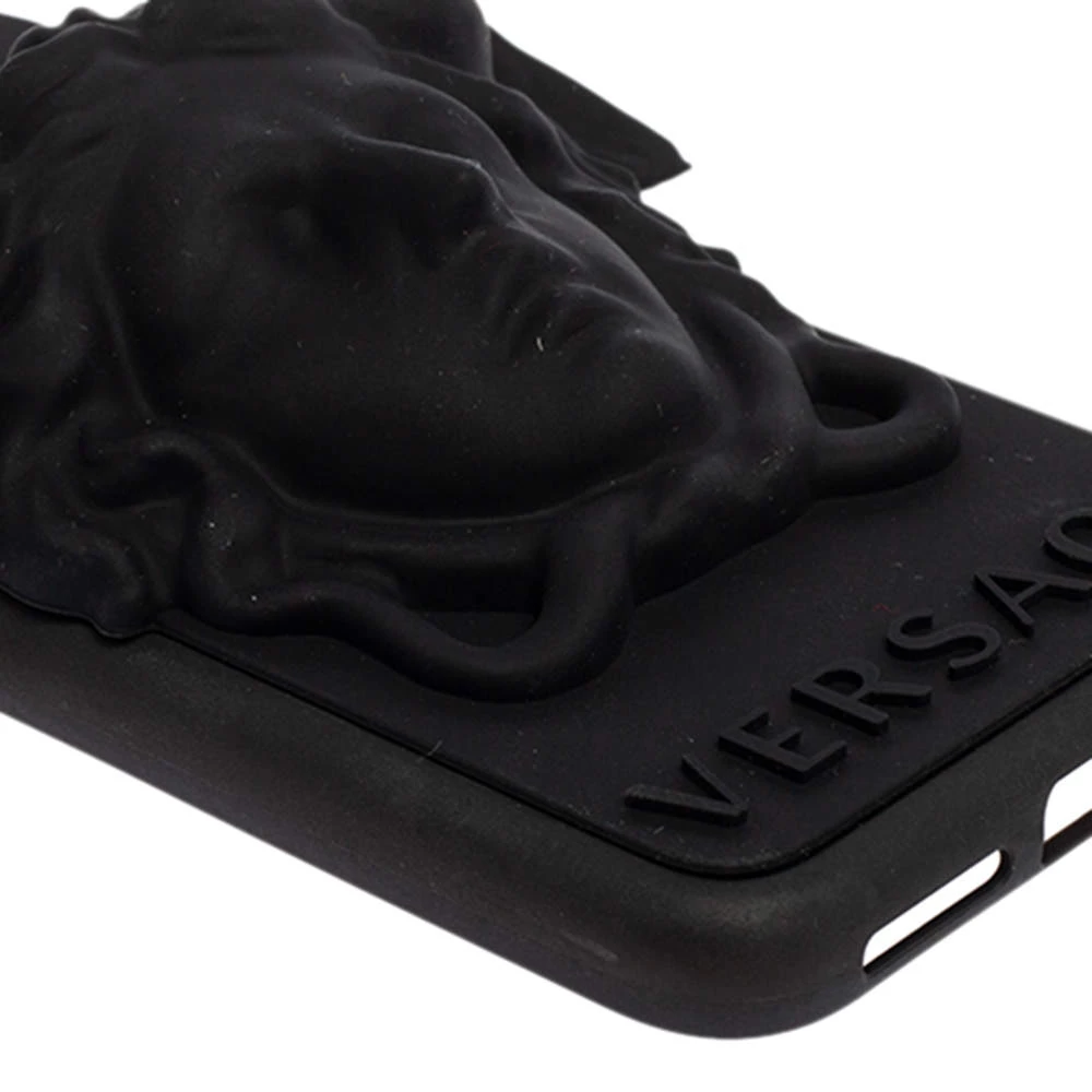 Versace Black Silicone Medusa IPhone X Cover For Women - Image 8