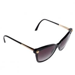 Versace Black Acetate Medusa Gradient Cat Eye Sunglasses For Women