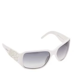 Versace White/ Grey Gradient 4110-B Square Sunglasses For Women