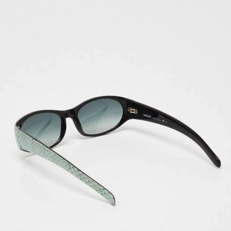 Versace Blue MOD.435/P Vintage Rectangle Sunglasses For Women - Image 3