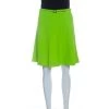 Gianni Versace Green Belted Mini Skirt M For Women