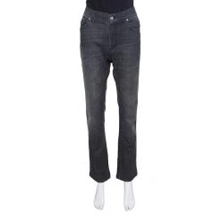 Versace Collection Grey Faded Effect Denim Trend Fit Jeans L For Women