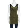 Versace Collection Black Medusa Icon Embellished Tank Top S For Women