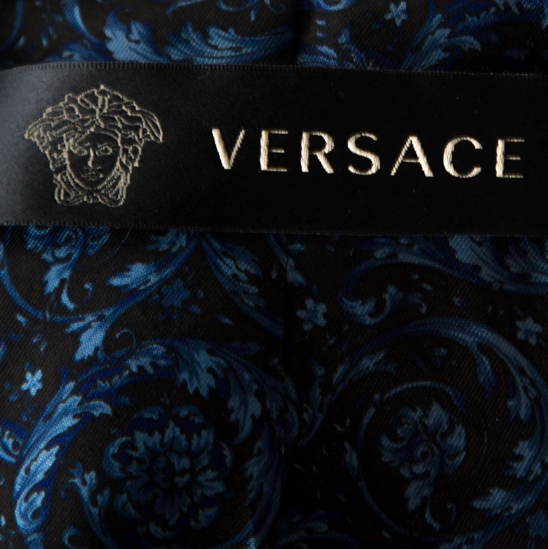 Versace Black Wool And Leather Patch Detail Tailored Jacket M For Women - Image 5