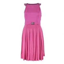 Versace Fuschia Flare Dress M For Women