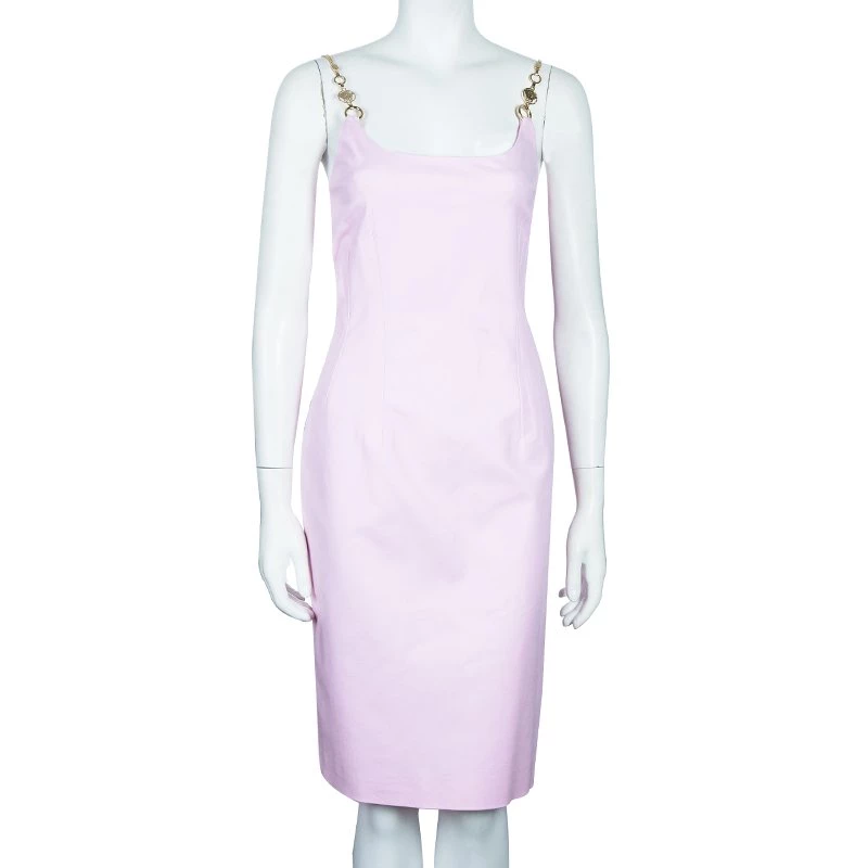 Versace Blush Pink Sleeveless Dress M For Women - Image 2