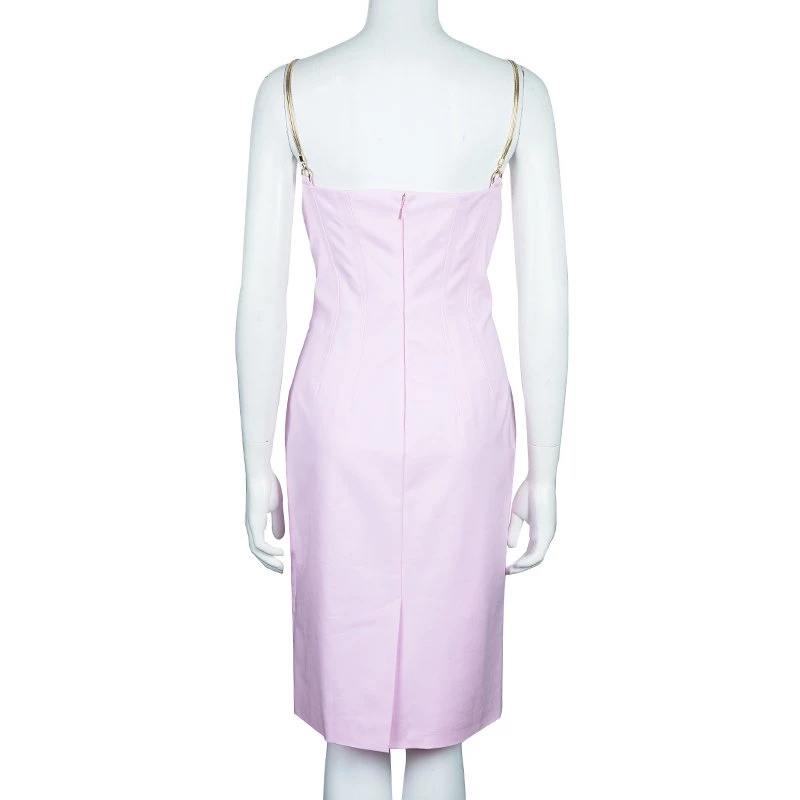 Versace Blush Pink Sleeveless Dress M For Women - Image 3