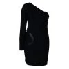 Versace Black One Shoulder Dress M For Women