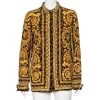 Versace Multicolor Baroque Printed Silk Button Front Shirt L For Women