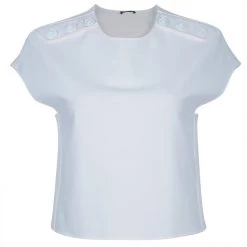 Versace Off-white Short Sleeve Top S For Women