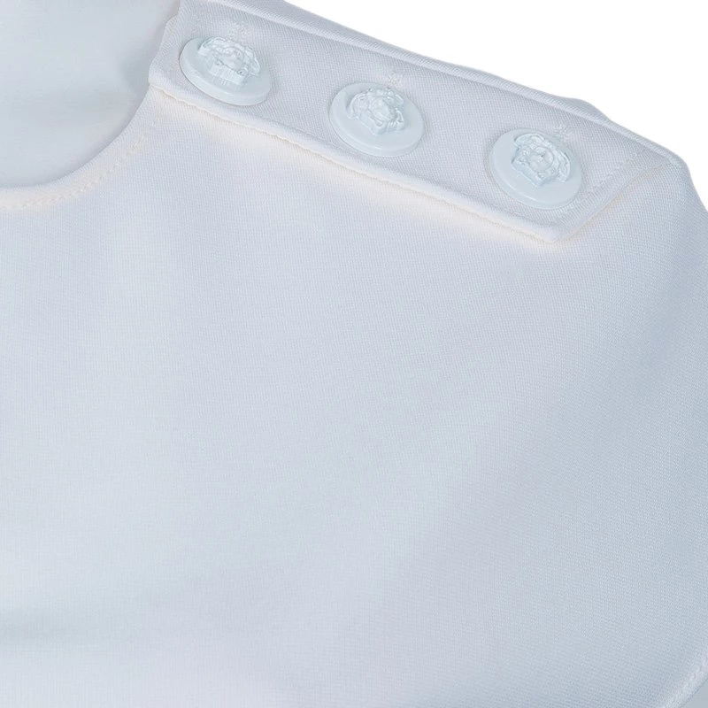 Versace Off-white Short Sleeve Top S For Women - Image 7