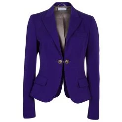 Versace Purple Tailored Blazer M For Women