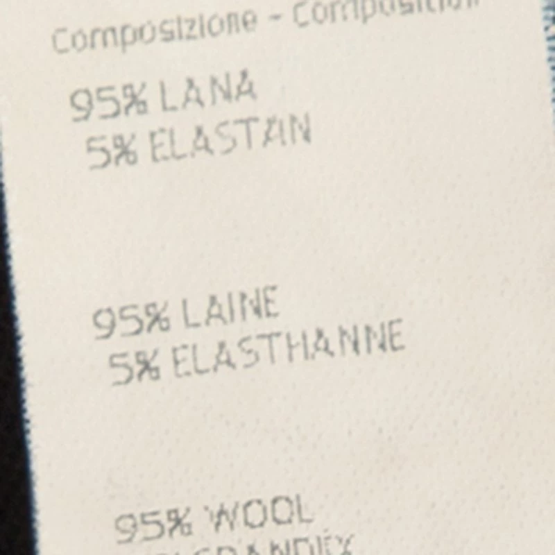 Versace Black Wool Trousers M For Women - Image 8