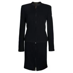 Versace Black Skirt Suit L For Women