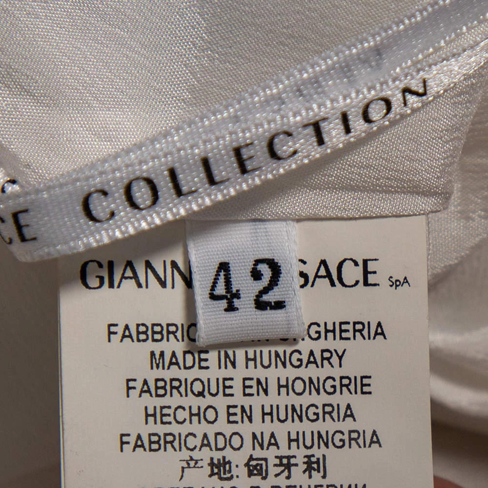 Versace Multicolor Printed Crepe Sleeveless Midi Dress M For Women - Image 6