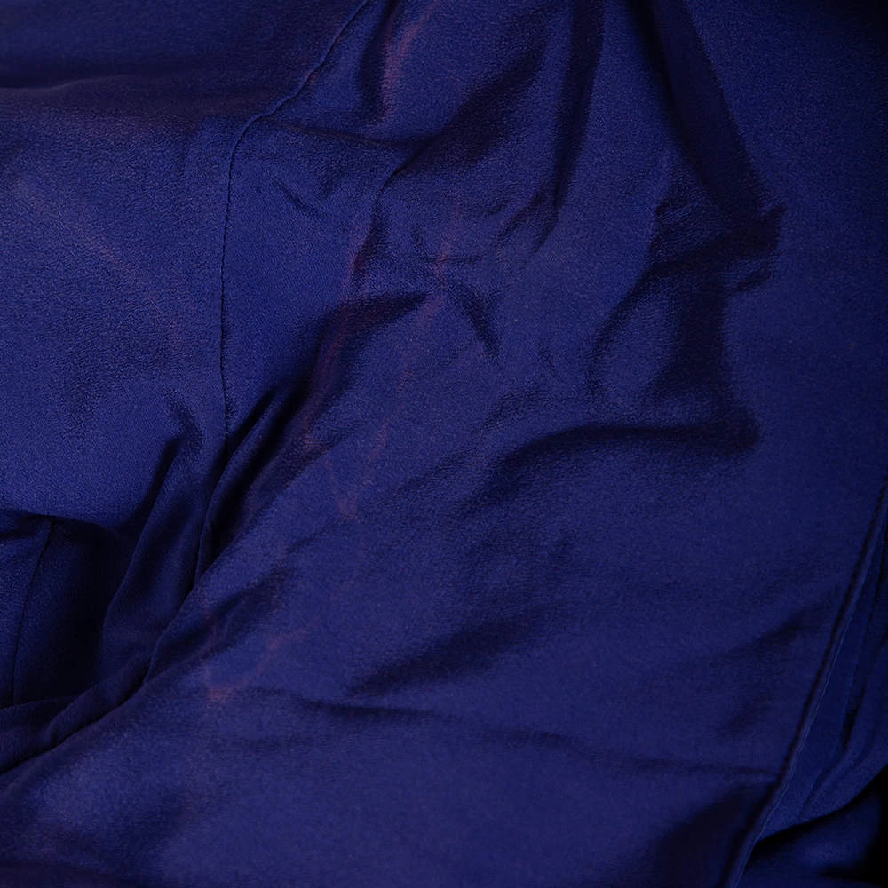 Versace Blue Crepe Embellished Detail Strapless Mini Dress M For Women - Image 6