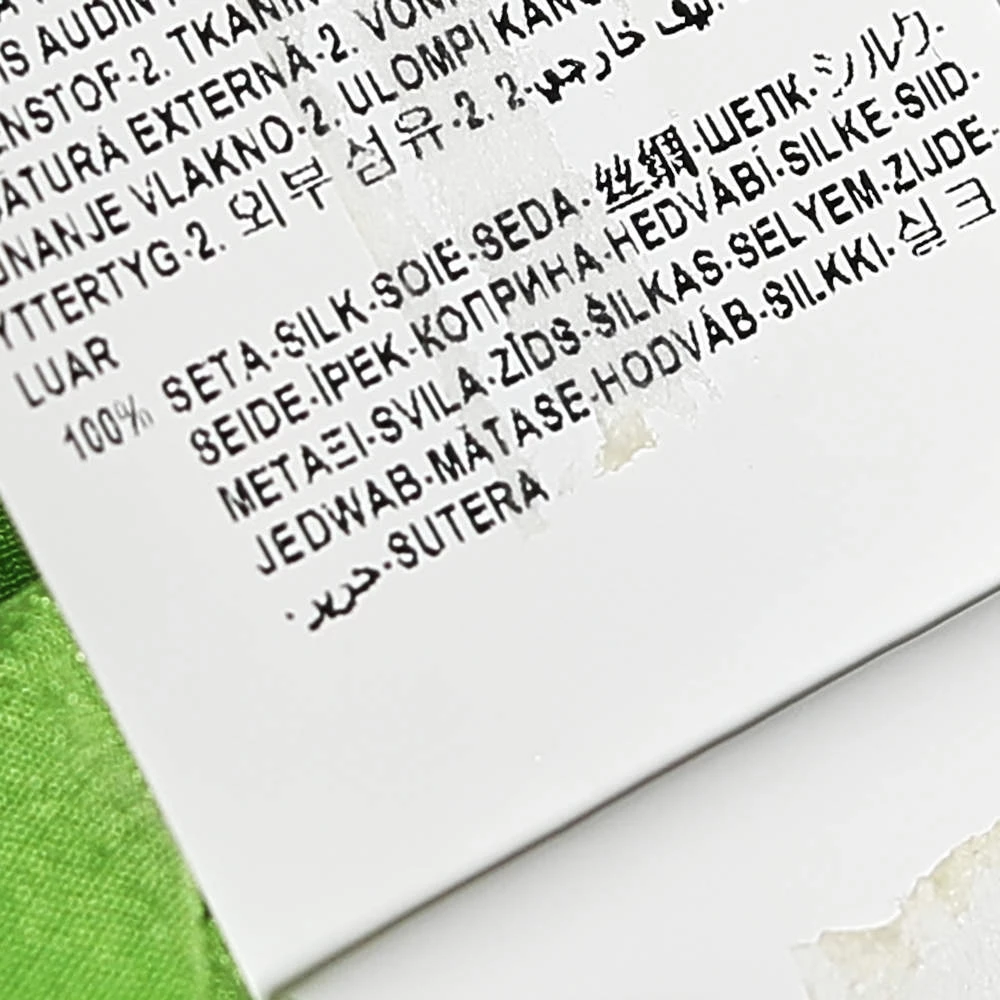 Versace Neon Green Silk Ruffled Sleeveless Top L For Women - Image 5