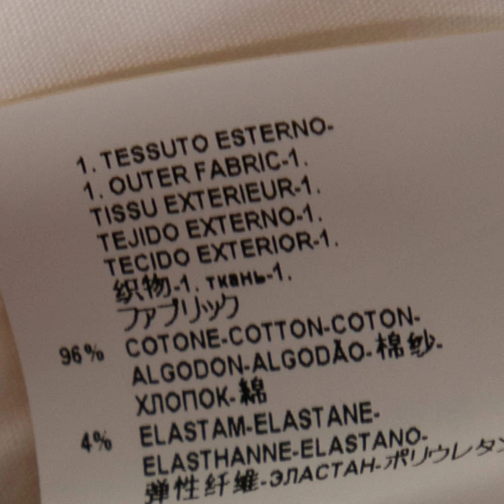 Versace Off White Cotton Dress Pleated Corset Dress S For Women - Image 7