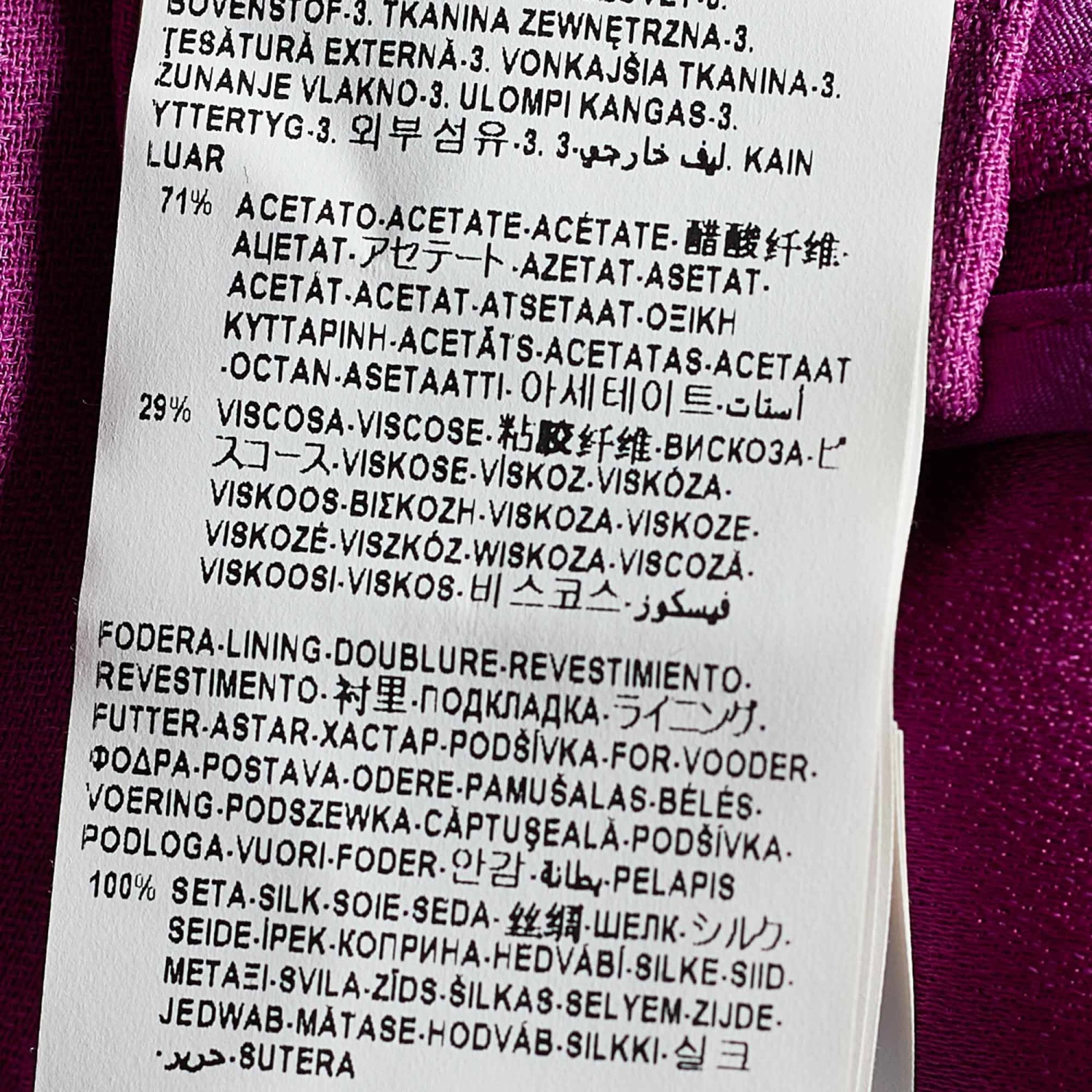 Versace Colorblock Crepe Logo Embossed Long Sleeve Blouse S For Women - Image 6