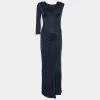Versace Black Jersey Cut Out Detail Dress M For Women