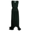 Versace Collection Green Ruched Zip Detailed Sleeveless Gown XL For Women