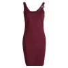 Versus By Versace Red Lion Logo Detailed Sleeveless Dress M For Women