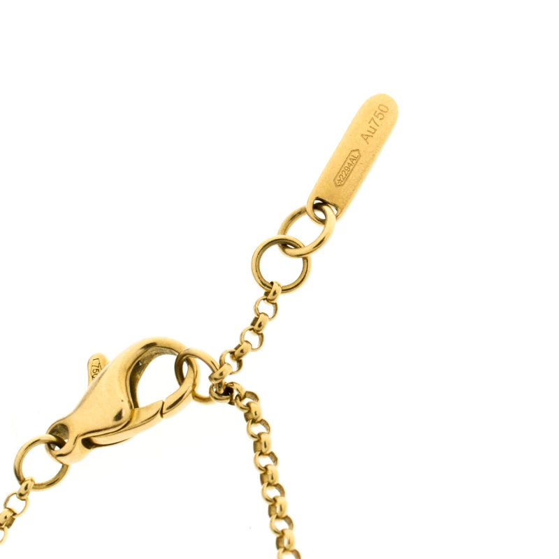 Versace Diamond 18k Yellow Gold Soft Bracelet For Women - Image 7