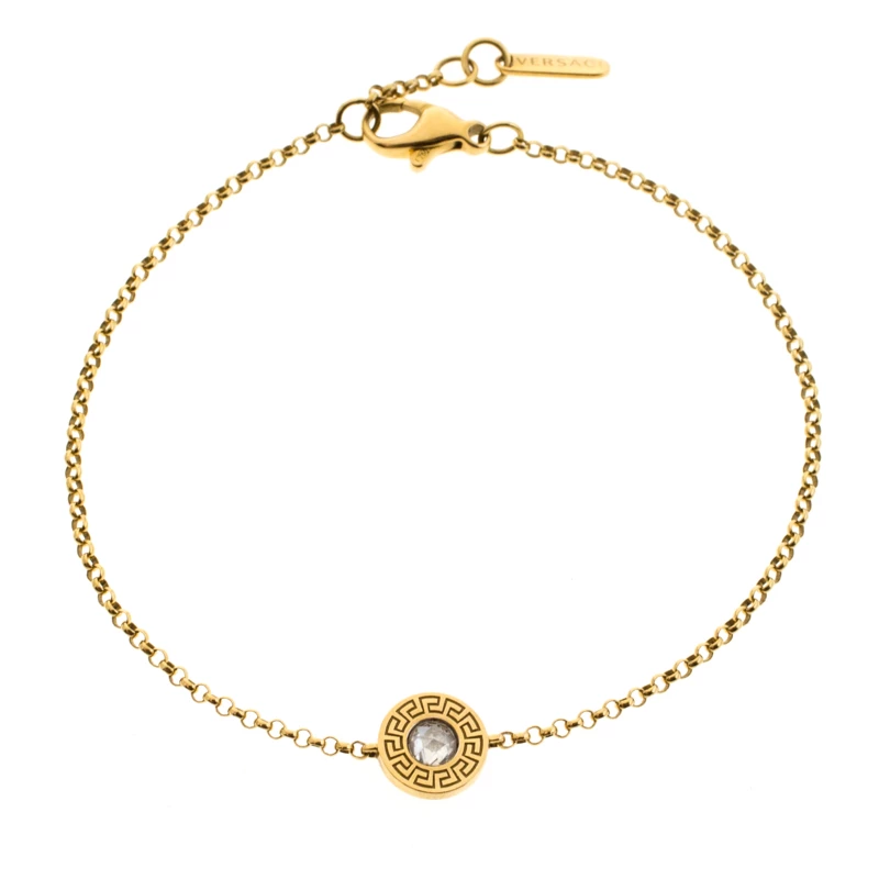 Versace Diamond 18k Yellow Gold Soft Bracelet For Women