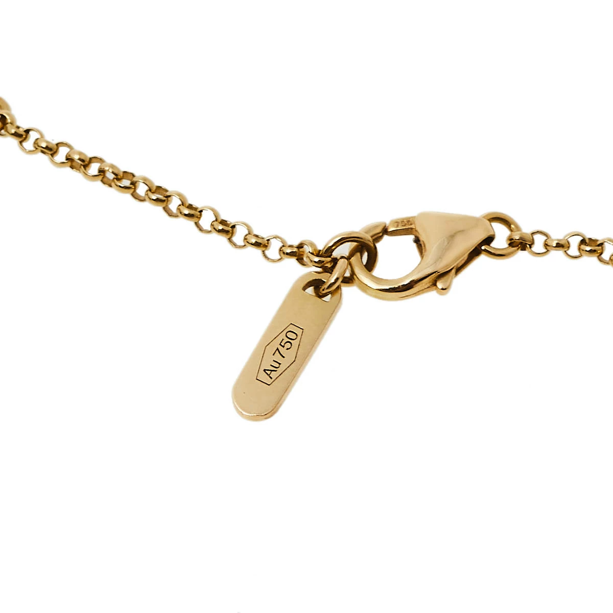 Versace Greek Key Motif 18K Yellow Gold Necklace For Women - Image 5