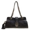 Versace Black Quilted Leather Shoulder Bag For Women