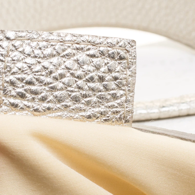 Versace White/Light Gold Canvas And Leather Satchel For Women - Image 9