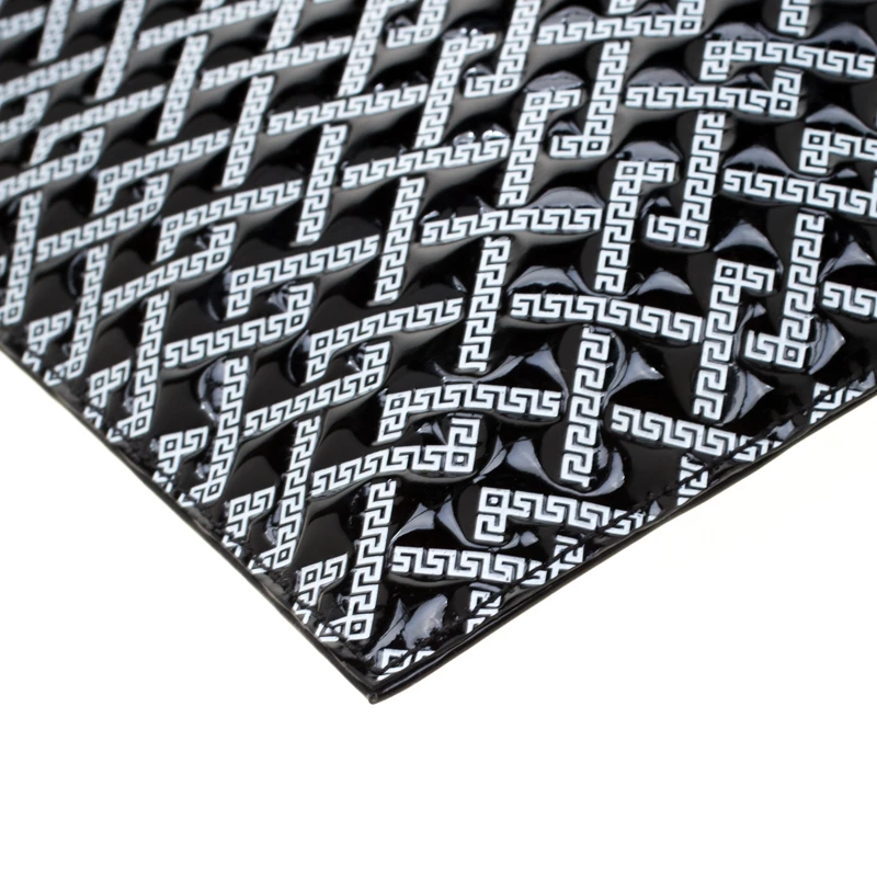 Versace Black Signature Patent Leather Pouch For Women - Image 10