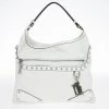 Versace White Studded Hobo For Women