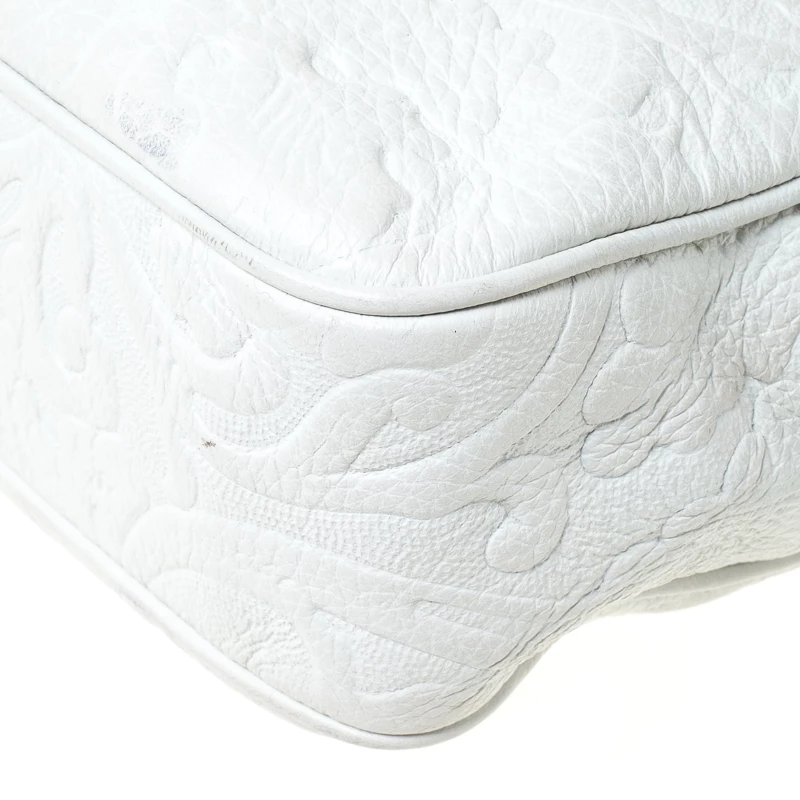 Versace White Leather Palazzo Medussa Crossbody Bag For Women - Image 11