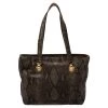 Versace Green Python Leather Tote For Women