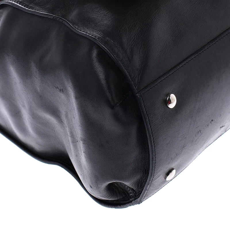 Versace Black Leather Medusa Tote For Women - Image 11