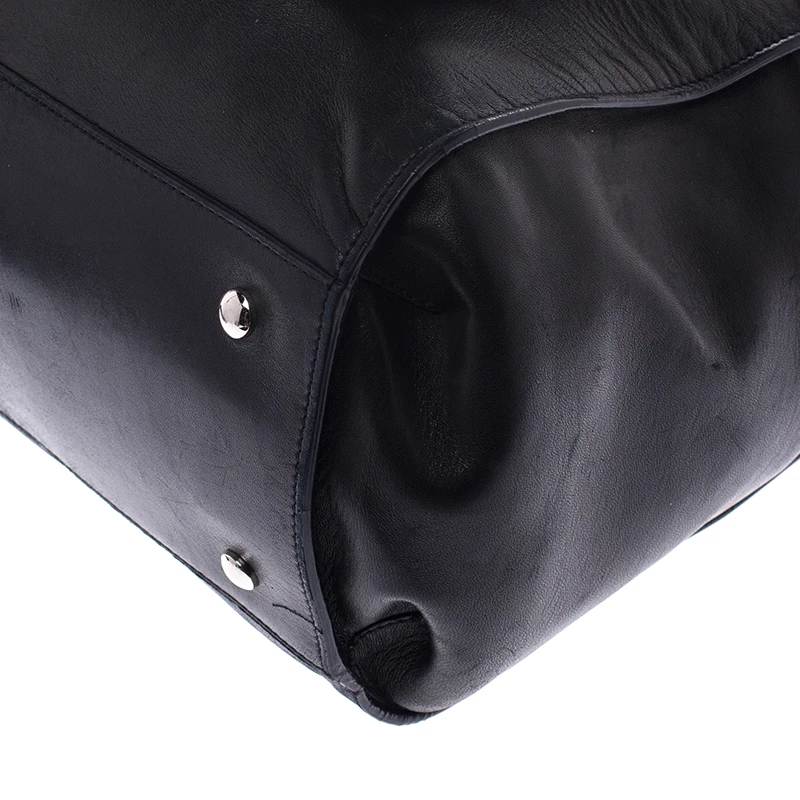 Versace Black Leather Medusa Tote For Women - Image 12