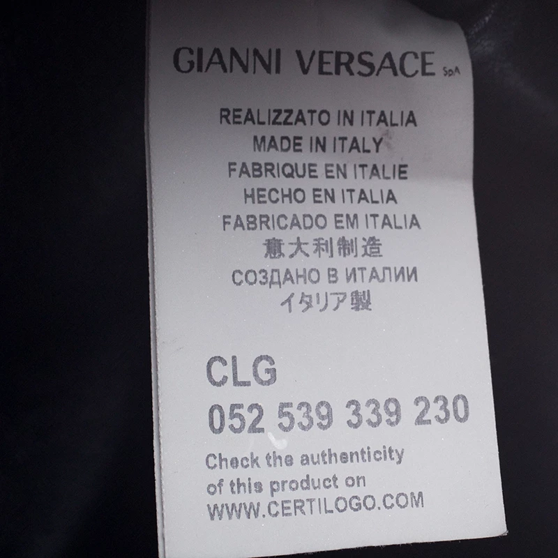 Versace Black Leather Medusa Tote For Women - Image 8