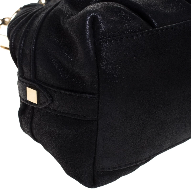 Versace Black Leather Frame Satchel For Women - Image 10